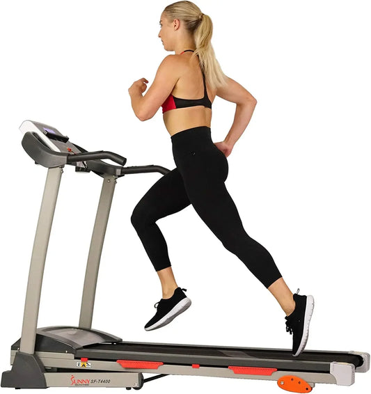 Health & Fitness Premium Folding Incline Treadmill with Pulse Sensors & One-Touch Speed Buttons,