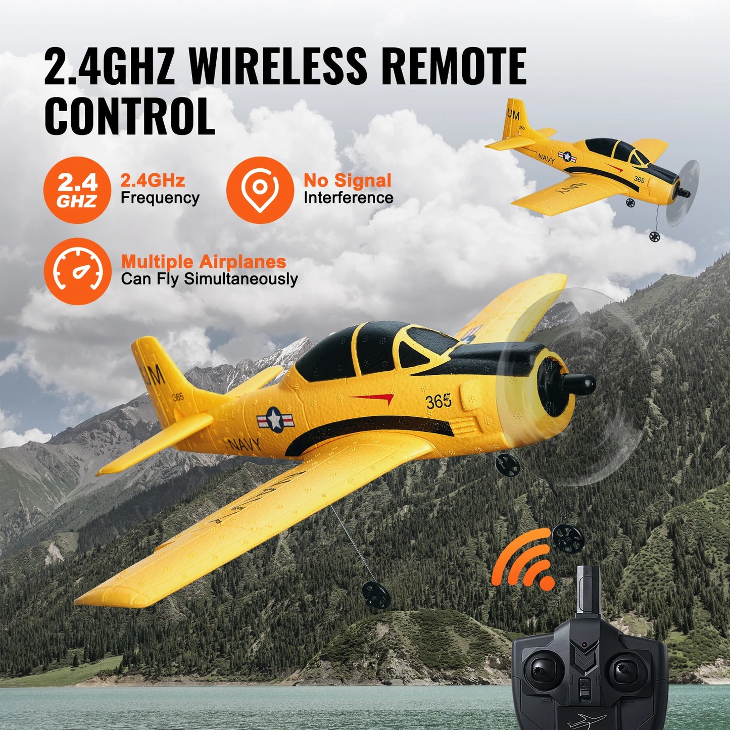 Remote Control Airplane with 6-Axis Gyro Stabilizer