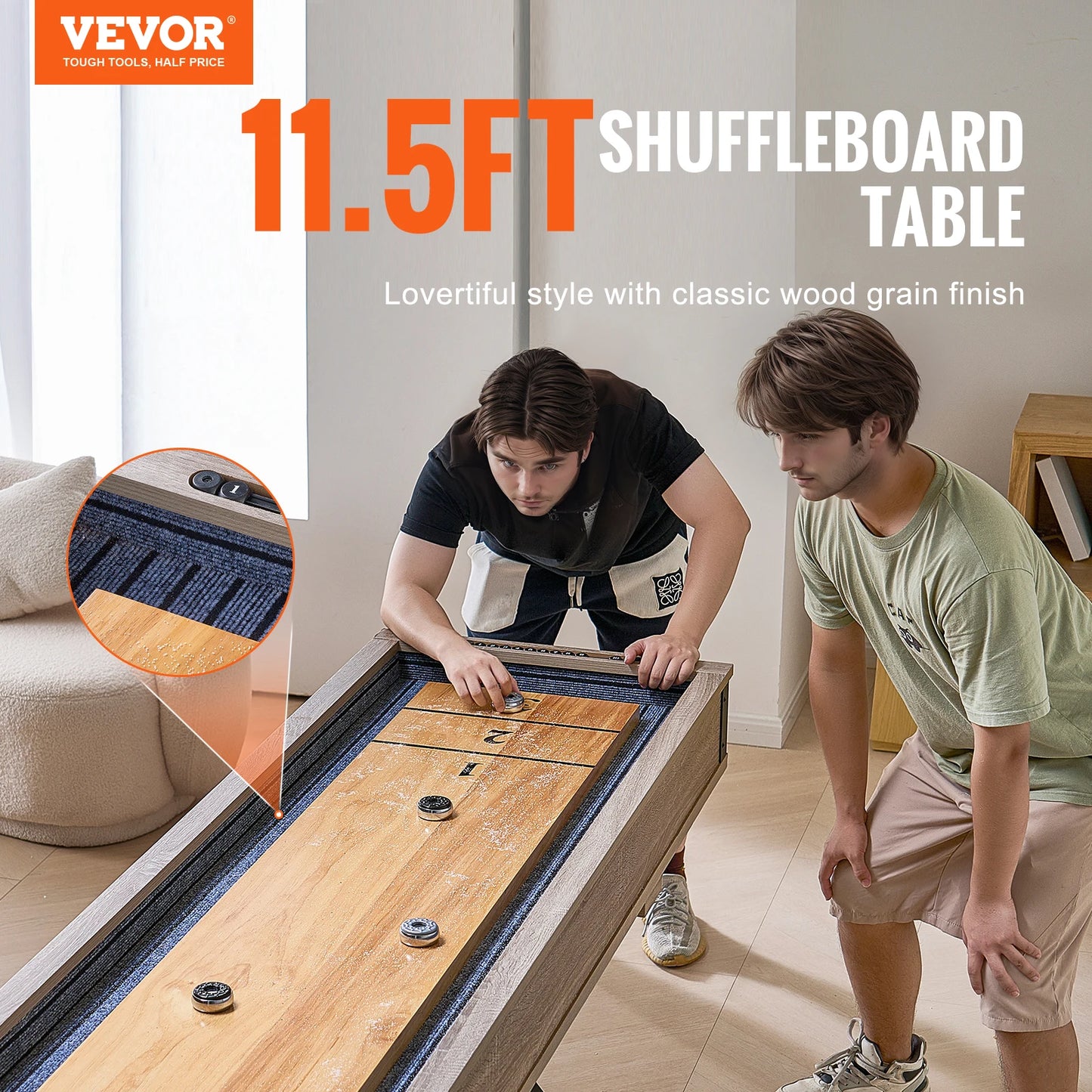 2 in 1 Shuffleboard and Bowling Combo Table