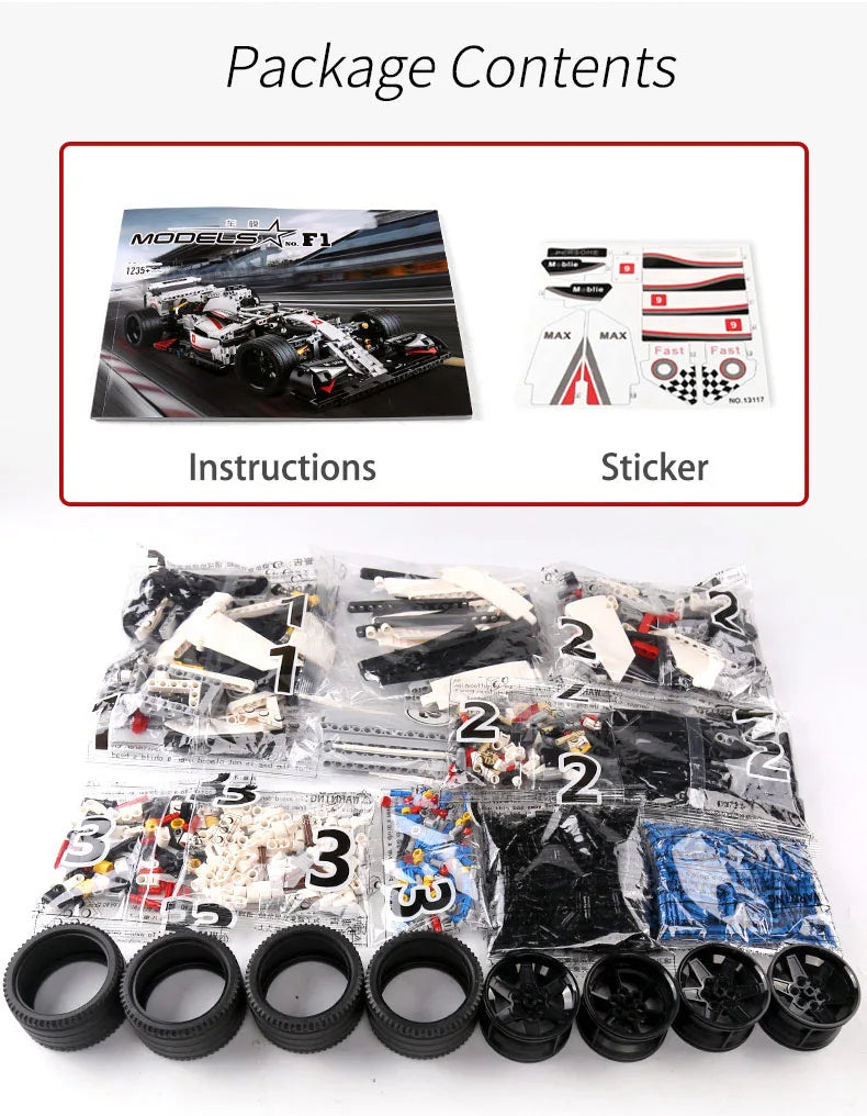 Technical Car Building Block Assembly