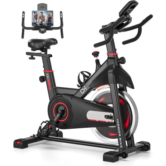 Exercise Bike,Stationary Bikes,Indoor Cycling Bike with Comfortable Seat Cushion,