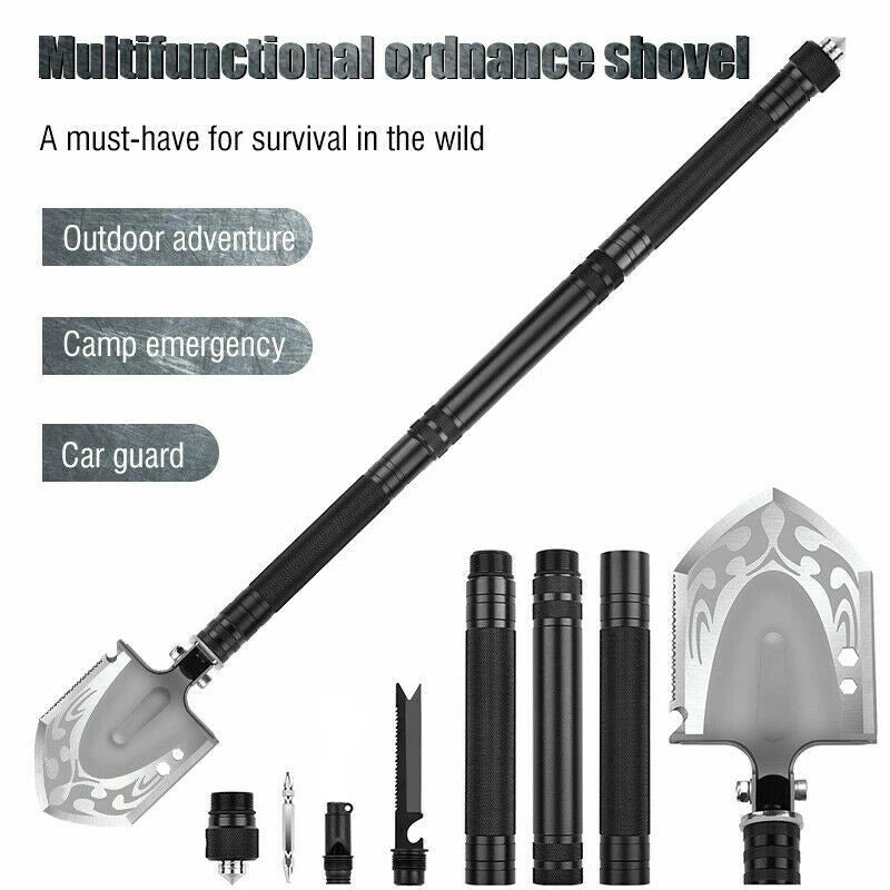 Multifunctional Shovel Ax Set Survival Kit Folding Tactical Hatchet Spade Tomahawk