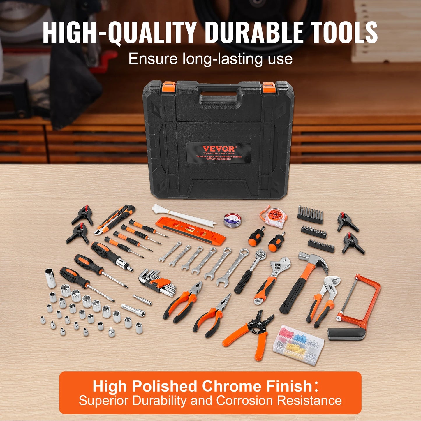 Home Repairing Tool Kit with Portable Tool Storage Case