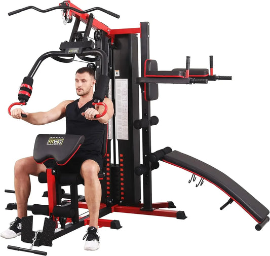 Multifunctional Home Gym System Workout Station with Leg Extension